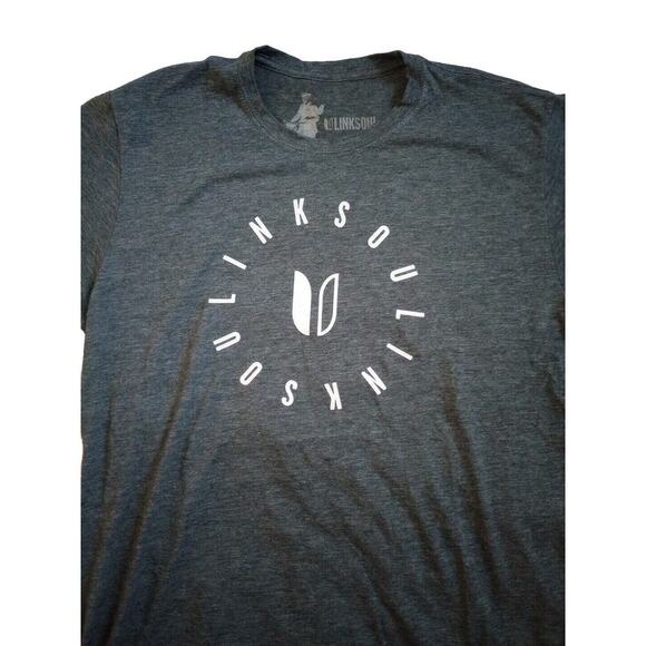 LinkSoul Graphic T Shirt Mens Size S Short Sleeve Golf Tee - Picture 2 of 6